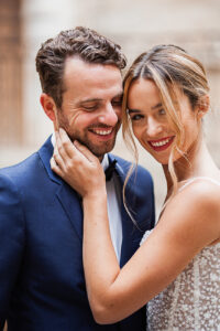 Photo couple glamour mariage luxe château de dio